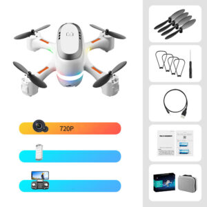 Mini Aerial Photography Gradient LED Remote Control Plane | ShopDecimals