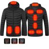 Heated Jacket Coat USB Electric Jacket Cotton Coat Heater Thermal Clothing Heating Vest Men's Clothes Winter | ShopDecimals