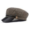 British Style Ladies Flat Top Retro Casual Brim Hat | ShopDecimals