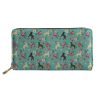 Women's Long Floral Dog Printed Pu Wallet | ShopDecimals