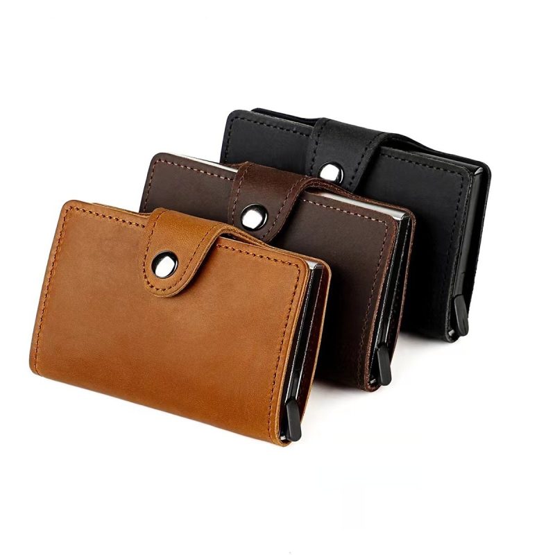 Vintage Leather Crazy Horse Leather Card Holder | ShopDecimals