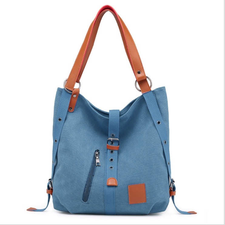 Mochila de Lona-Bolso de Hombro con Capacidad Extra Grande | ShopDecimals - Imagen 4 de 6