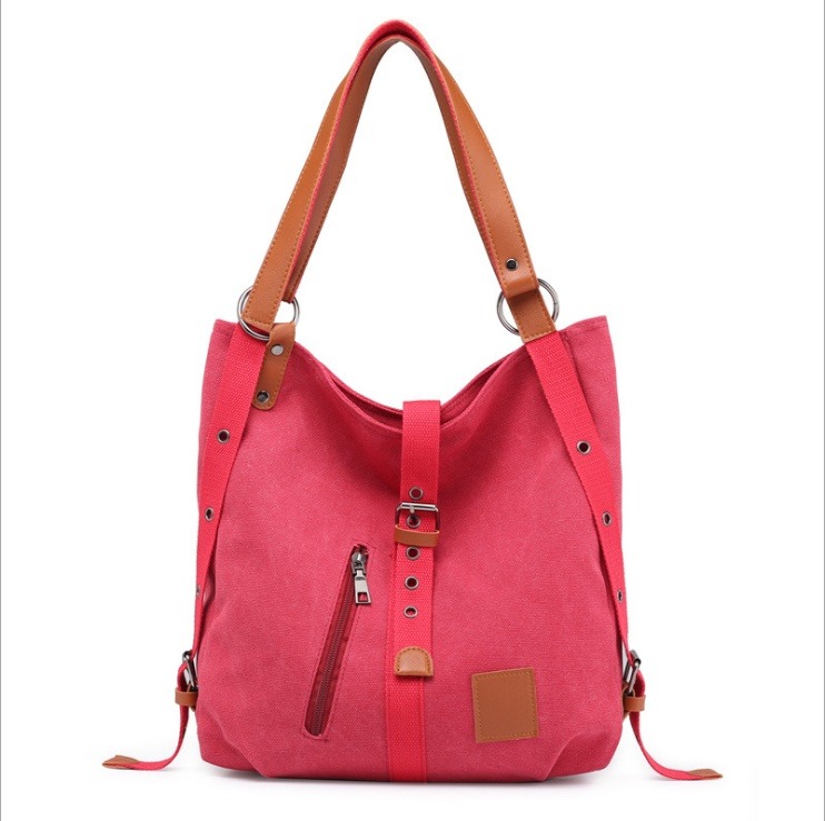 Mochila de Lona-Bolso de Hombro con Capacidad Extra Grande | ShopDecimals - Imagen 5 de 6