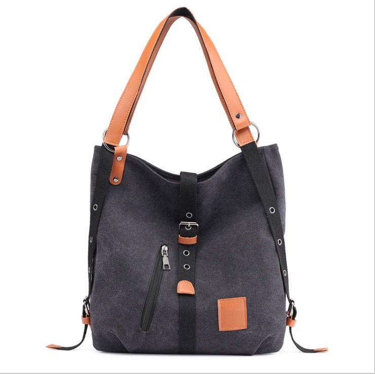 Mochila de Lona-Bolso de Hombro con Capacidad Extra Grande | ShopDecimals - Imagen 3 de 6