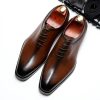 British Pointed Toe Lace-Up Men's Leather Shoes | ShopDecimals