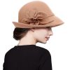 Autumn and winter women's woolen hat elegant Korean small hat all wool shaped felt hat warm fashion hat | ShopDecimals