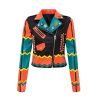 Personalized Graffiti Print Motorcycle Leather Jacket | ShopDecimals