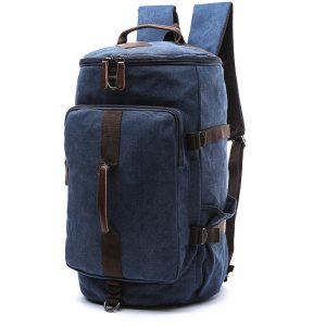 Vertical Square European Style Travel Canvas Bag Outdoor Large-capacity Drum Student School Bag | ShopDecimals