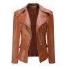 Motorcycle leather jacket jacket zipper two leather jacket | ShopDecimals