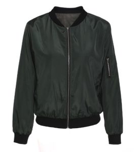 Solid color short style vertical collar leisure zipper jacket | ShopDecimals