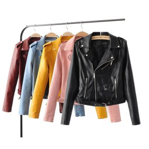 Autumn and Winter Women's Leather Coat Jackets | ShopDecimals