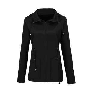 Jacket Rainproof Hooded Waist Sports Outdoor Jacket | ShopDecimals