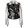 Women's rock graffiti leather | ShopDecimals