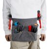 Multifunctional Mud Color Wear-resistant Waterproof Waxed Canvas Tool Fanny Pack | ShopDecimals