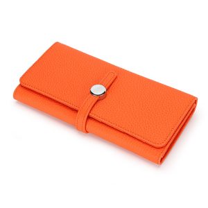 Women's Leather Long Wallet With Large Capacity Folding | ShopDecimals
