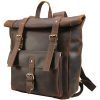 Men's Crazy Horse Leather Travel Backpack | ShopDecimals