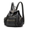 Backpack leather large capacity retro small bag | ShopDecimals