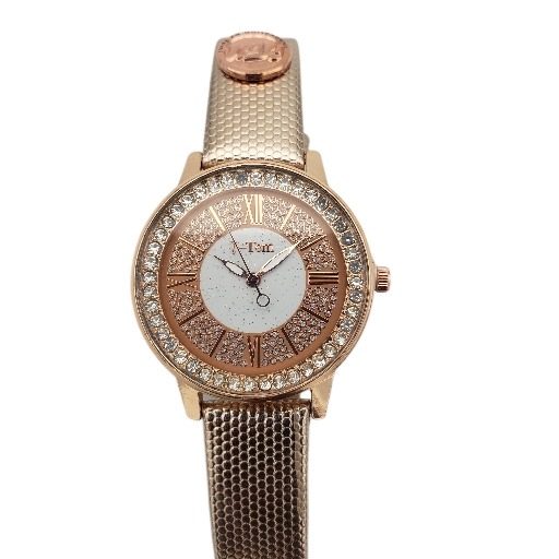 I-Tem Whitney I-TW870 Fashion Women Rhinestone Quartz Watch - Stylish Multi-color Variation Snake Skin Leather Strap for Women- I-Tem Innovation by Temi | ShopDecimals - Gold