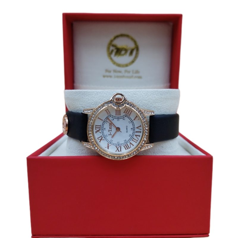The Sydney Padel I-TW320 Women Fashion Quartz Wristwatch - Stylish Rose Gold Dial with Colorful Pu Leather Strap- I-Tem Innovation by Temi | ShopDecimals