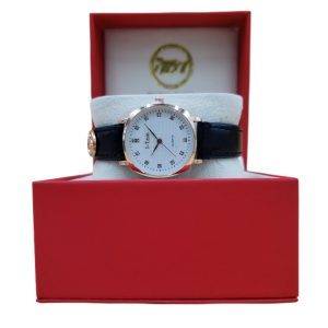 I-Tem Jeliness Max I-TW007 Quartz Rose Gold Watch for Ladies - Elegant Italian Leather Strap and Diamond Accent- I-Tem Innovation by Temi | ShopDecimals