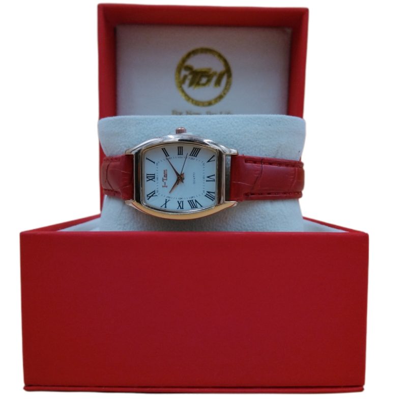 The Venus Rose Gold I-TW735 Square Case Luxury Wristwatch with Roman Numeral Dial and Leather Strap - A Timeless Timepiece for Stylish Women!- I-Tem Innovation by Temi | ShopDecimals