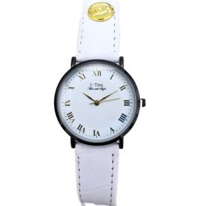 The Lexington Dyre I-TW456 Men's Classy Watch - Stylish Italian Leather Strap, Sapphire Glass Protection, and Roman Numeral Dial- I-Tem Innovation by Temi | ShopDecimals - White