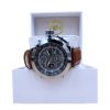 Time Master I-TW40B Chronograph Watch: Analog and Digital Dial, Super Illuminator, Brown Leather Strap- I-Tem Innovation by Temi | ShopDecimals