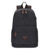 Portable Canvas Backpack With USB Design | ShopDecimals