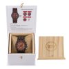 I-Tem Reddish Walnut Mix with Ebony I-TW10C Quartz Wooden Watch - A Unique and Fashionable Timepiece- I-Tem Innovation by Temi | ShopDecimals