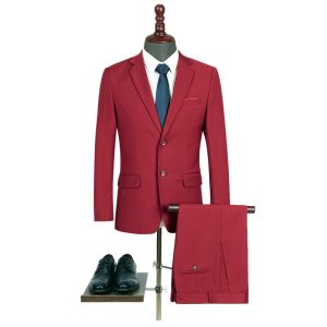 Men's Casual Business Suit Two-piece Suit Plus Size Work Ball Suit Men | ShopDecimals