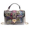Studded Graffiti All-match Picture And Mother Shoulder Messenger Bag | ShopDecimals