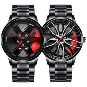 Automatic Movement Watch Men's Vacuum Plating Wheel Style Watch | ShopDecimals