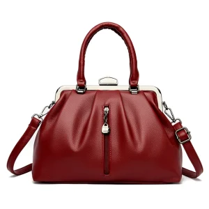 High Quality Soft Genuine Leather Messenger Bag Women Cow Leather Handbag Luxury Satchel Female Shoulder Crossbody Sac Lady Tote | ShopDecimals