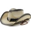 Denim Ethnic Style Straw Hat Men And Women Outdoor | ShopDecimals