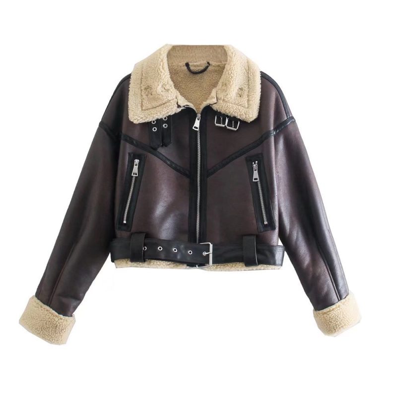 Women's Short Fried Arcade Motorcycle Jacket Top | ShopDecimals