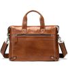 Business first layer leather briefcase | ShopDecimals