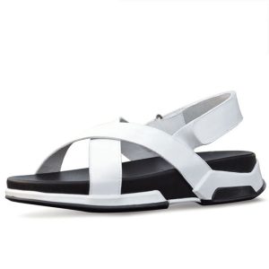 Korean Casual Men's Sandals Genuine Leather Elevator Beach | ShopDecimals