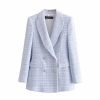 Double Breasted Slim Casual Suit Jacket | ShopDecimals
