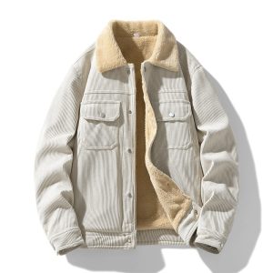 Autumn And Winter Style Simple Light Velvet Core Casual Coat | ShopDecimals