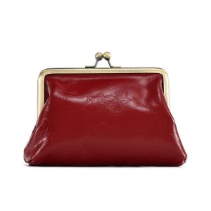 Genuine Leather Wallet Women's Buckle Candy Color Storage Bag |ShopDecimals