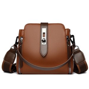 Soft Leather Bucket Large Capacity Handbag Crossbody Bag | ShopDecimals