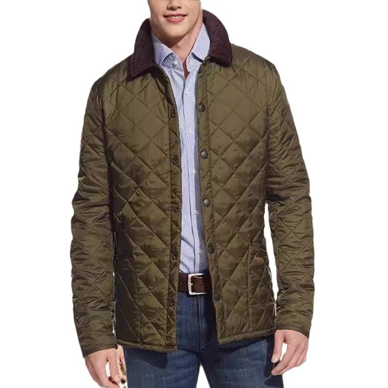 Autumn And Winter Original Polo Collar Cotton Jacket Mid-length Men's Cotton-padded Clothes | ShopDecimals