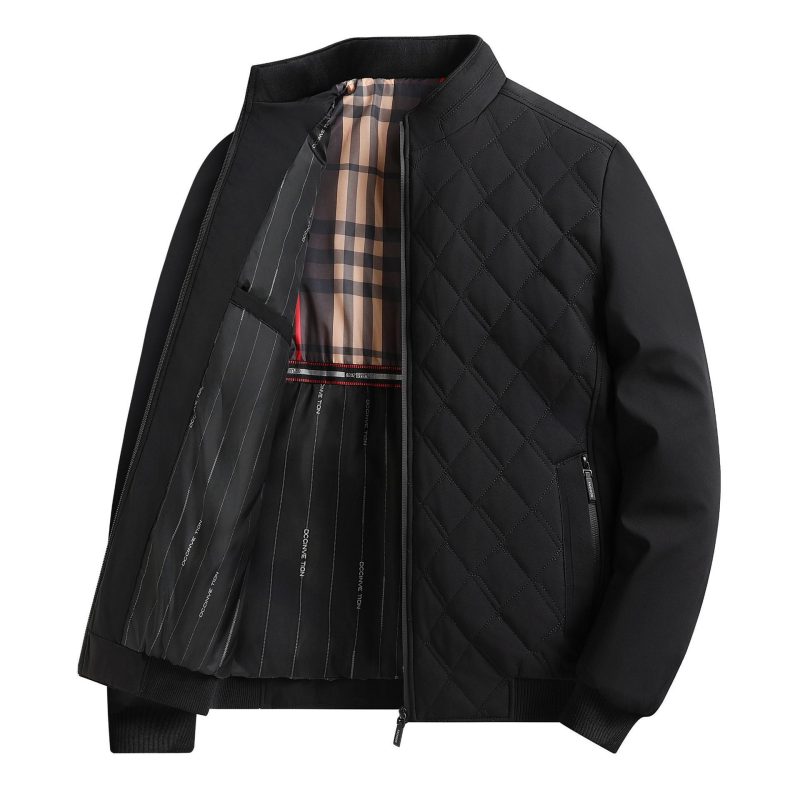 Thick Warm Middle-aged Cardigan Men's Cotton-padded Coat | ShopDecimals