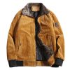 Fashion Personality Corduroy Men's Warm Cotton Coat | ShopDecimals