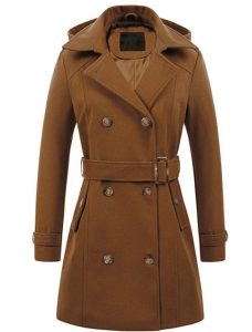 Women's Woolen Hooded Plus Size Coat | ShopDecimals