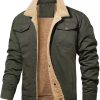 Autumn And Winter Men's Jacket Hooded Fleece-lined Mid-length Jacket | ShopDecimals