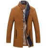 Men's Woolen Coat Thickened Scarf Collar Coat | ShopDecimals