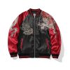 Embroidered Men's Four Sacred Beasts Dragon Embroidered Cotton-padded Jacket | ShopDecimals