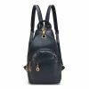 Multifunctional One-shoulder Messenger Chest Bag PU Leather Backpack Shoulder Bag | ShopDecimals