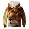 Men's Fashion Casual Animal Digital Print Hooded Sweatshirt | ShopDecimals